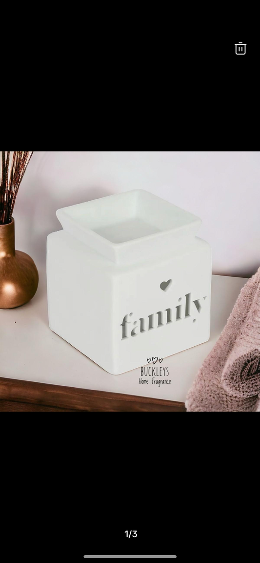 White Family Cutout - Waxmelt Burner